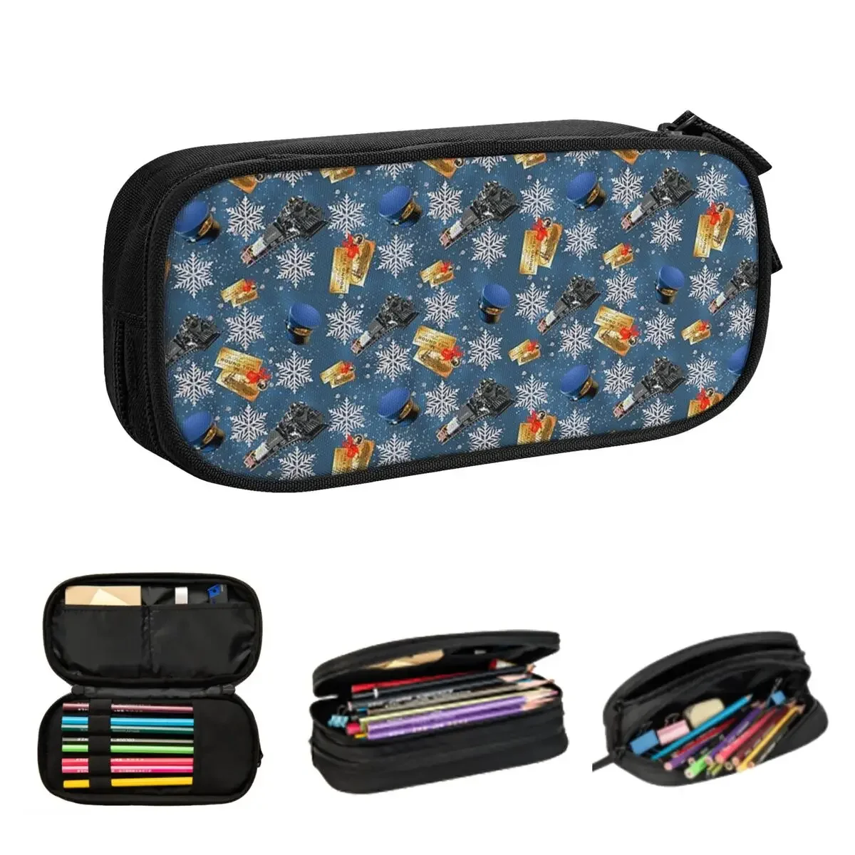 The Polar Express Pencil Cases Big Capacity Pen Bags Pen Box Pencil Pouch For Boys Girls Students Stationery School Office