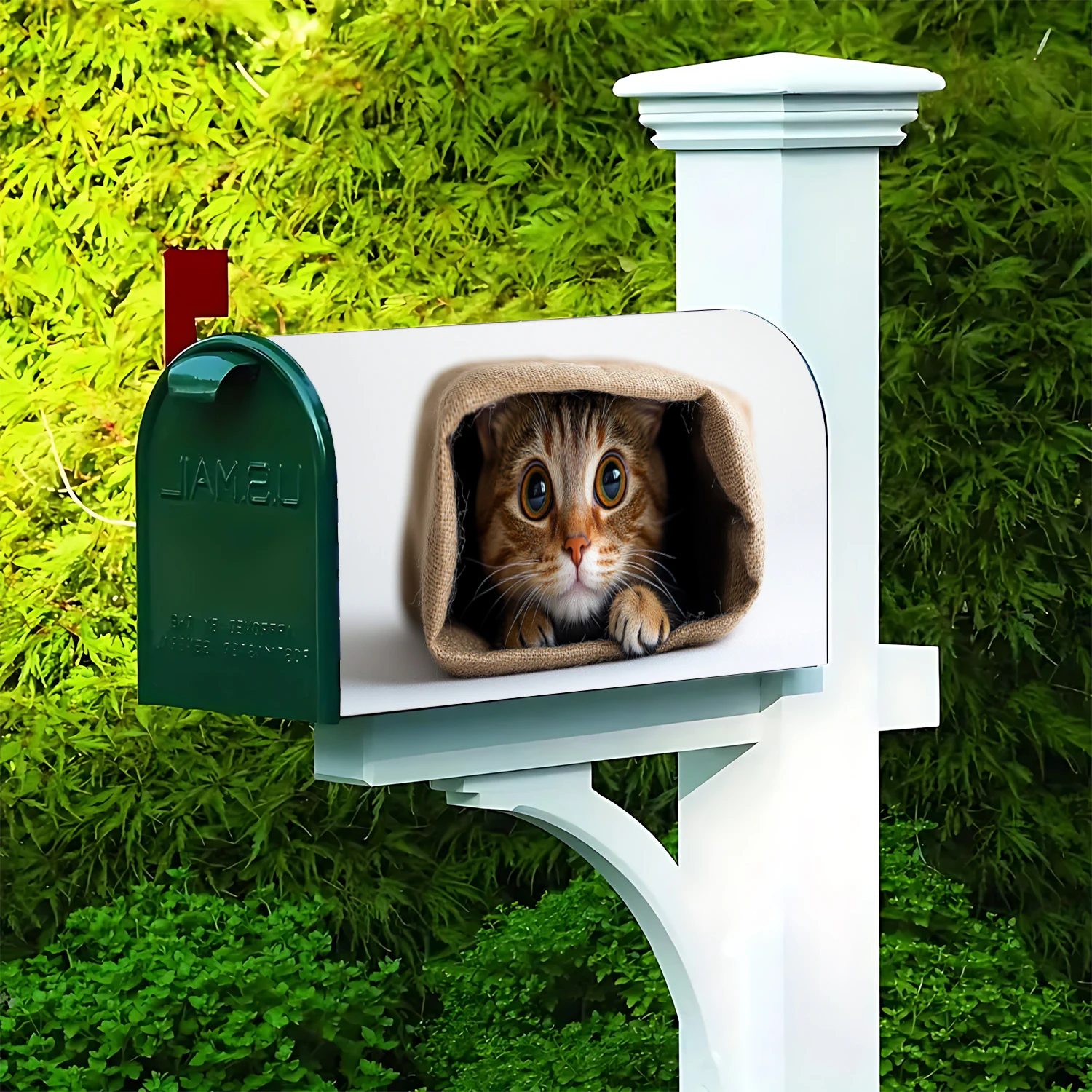 

Магнитная накладка на почтовый ящик, всепогодная декоративная пленка для уличного почтового ящика 18x21 дюйм, простая установка без инструментов, прочный винил