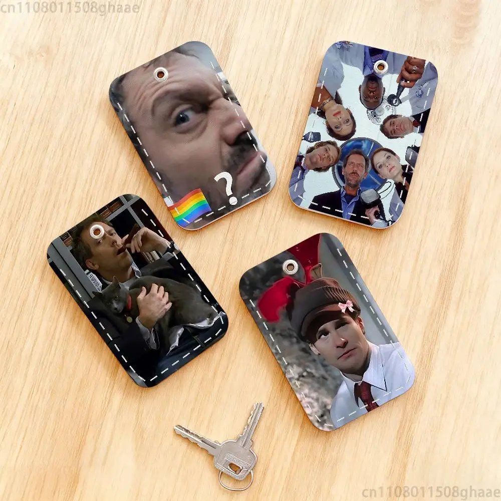 

Classic House M.D Holder Keychain For Bank Business Work Card Holder Student Card Protective Case Bus Card