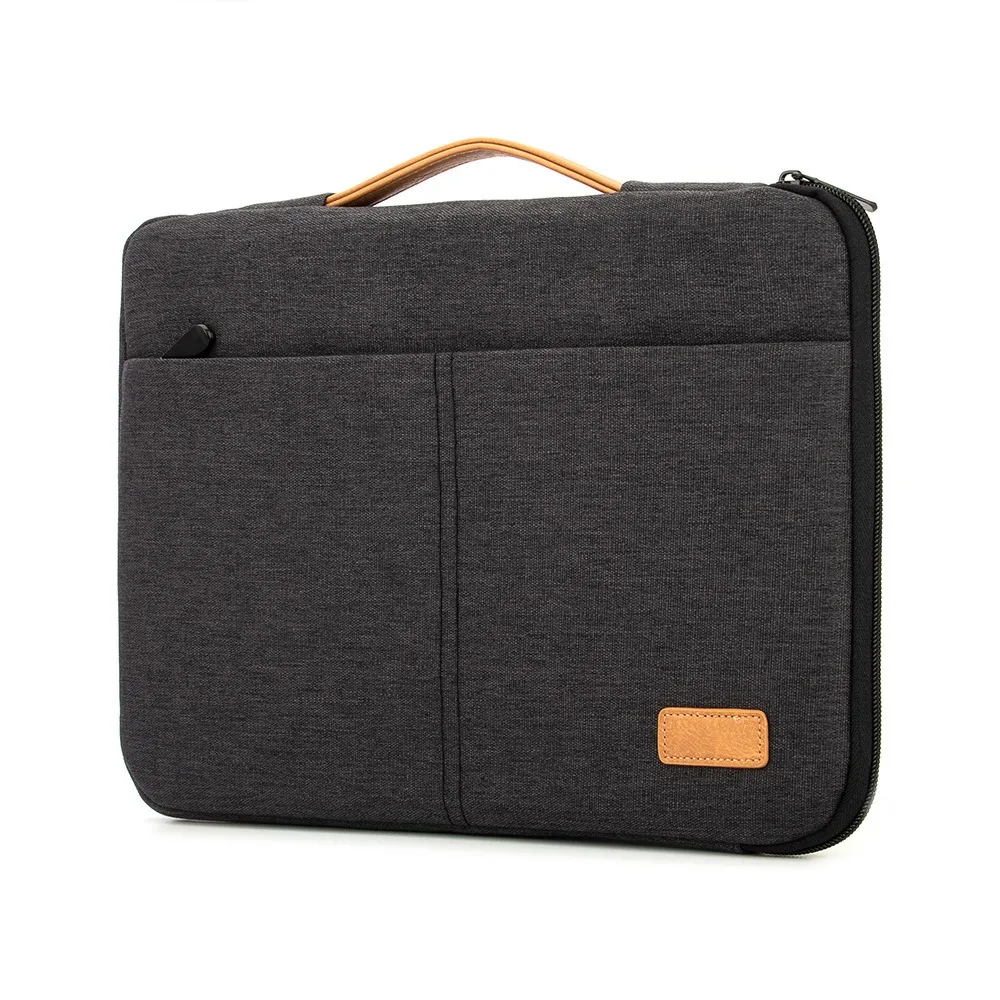 Briefcase Laptop Sleeve Bag 14/15.6 Inch Telescopic Handle Computer Briefcase Breathable Shockproof Notebook Pouch