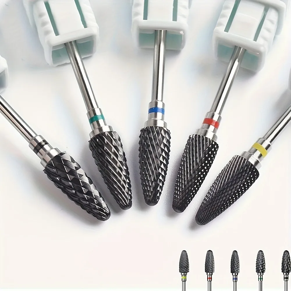 1pc or 5pcs Ceramic Nail Drill Bit, Safe and Professional Nail Cleaning and Polishing Head, Used to Remove Calluses and Dead Ski