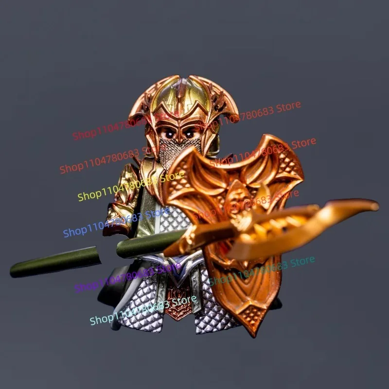 

MOC Building Blocks Medieval Royal Guard Warrior Miniature Figure Assembly Model Ornament Cartoon Anime Decorative Toy Gift