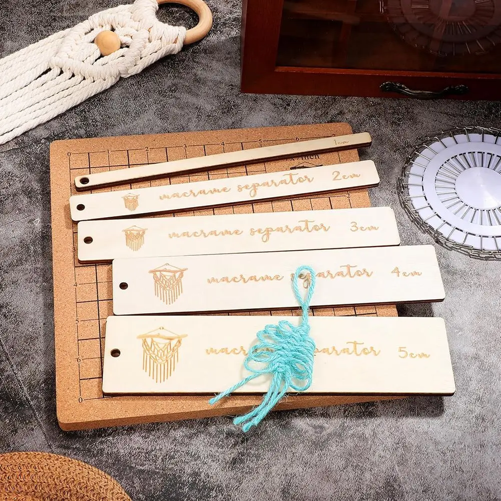 Kit de macrame DIY A06K com placa de macrame e kit de pinos Ferramentas de macrame Suprimentos de macrame