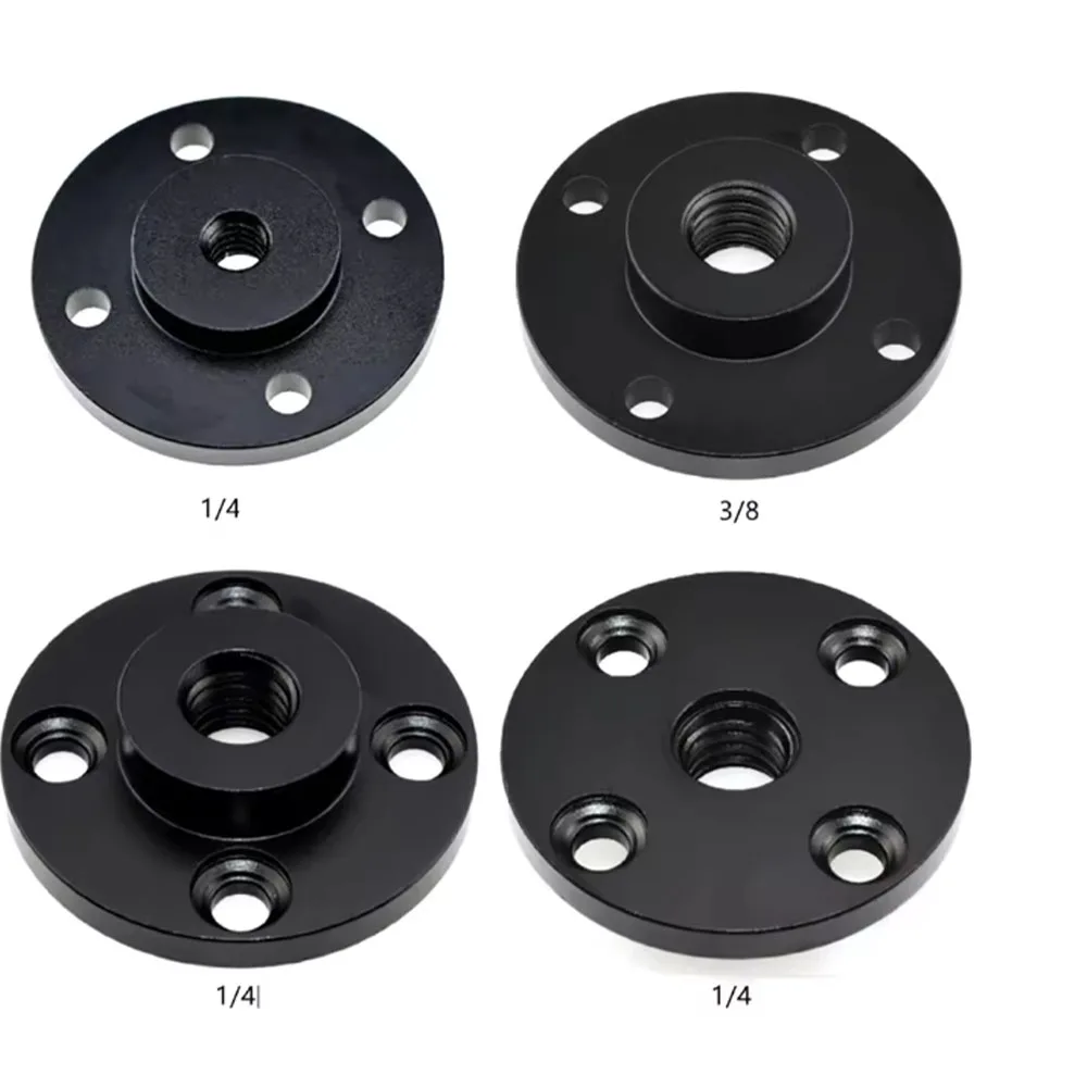 1/4'' 3/8'' M6 Camera Tripod Metal Fixing Base Flange Adapter Outdoor Desktop Connection Bottom Monitor Adapter Fixing Base