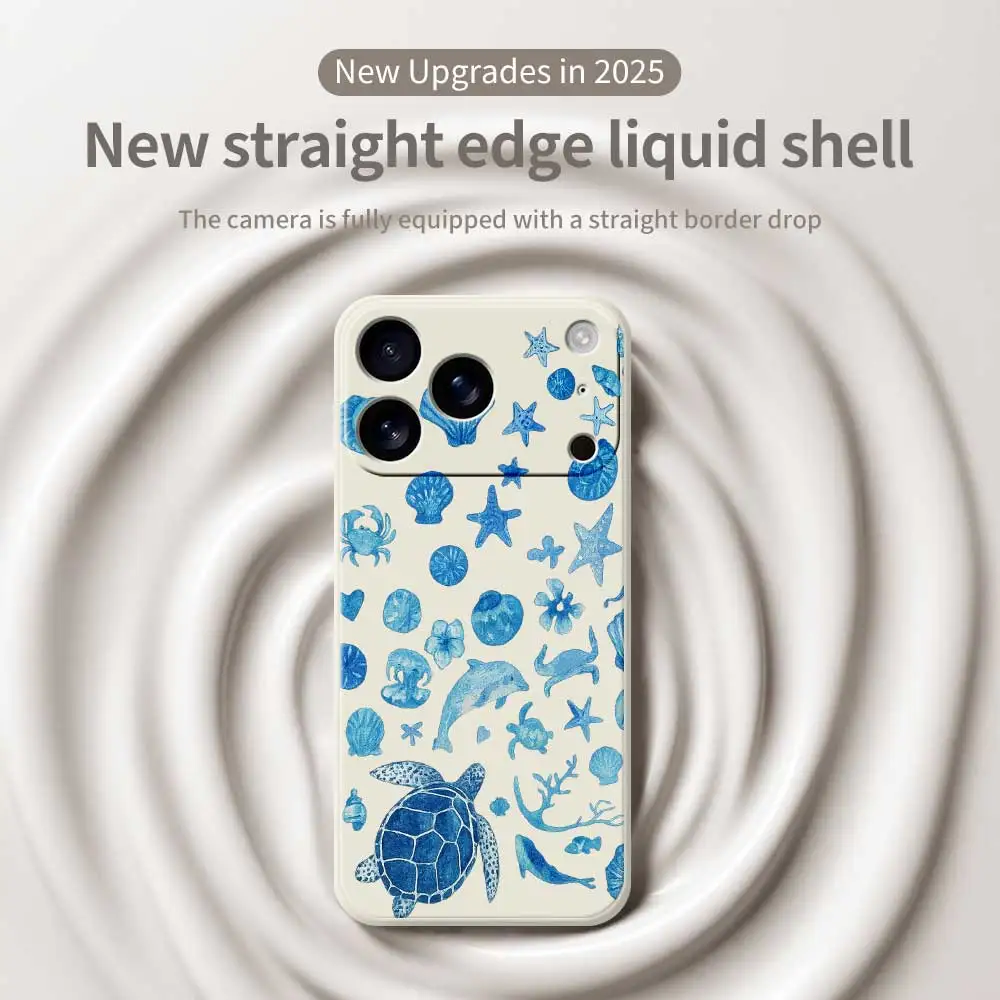 حافظة حماية لهاتف آيفون 17 برو ماكس 17 إير 16 15 14 13 12 11 برو ماكس XS ماكس 7 8 Plus 16e 16 15Plus غطاء من البولي يوريثان Coque