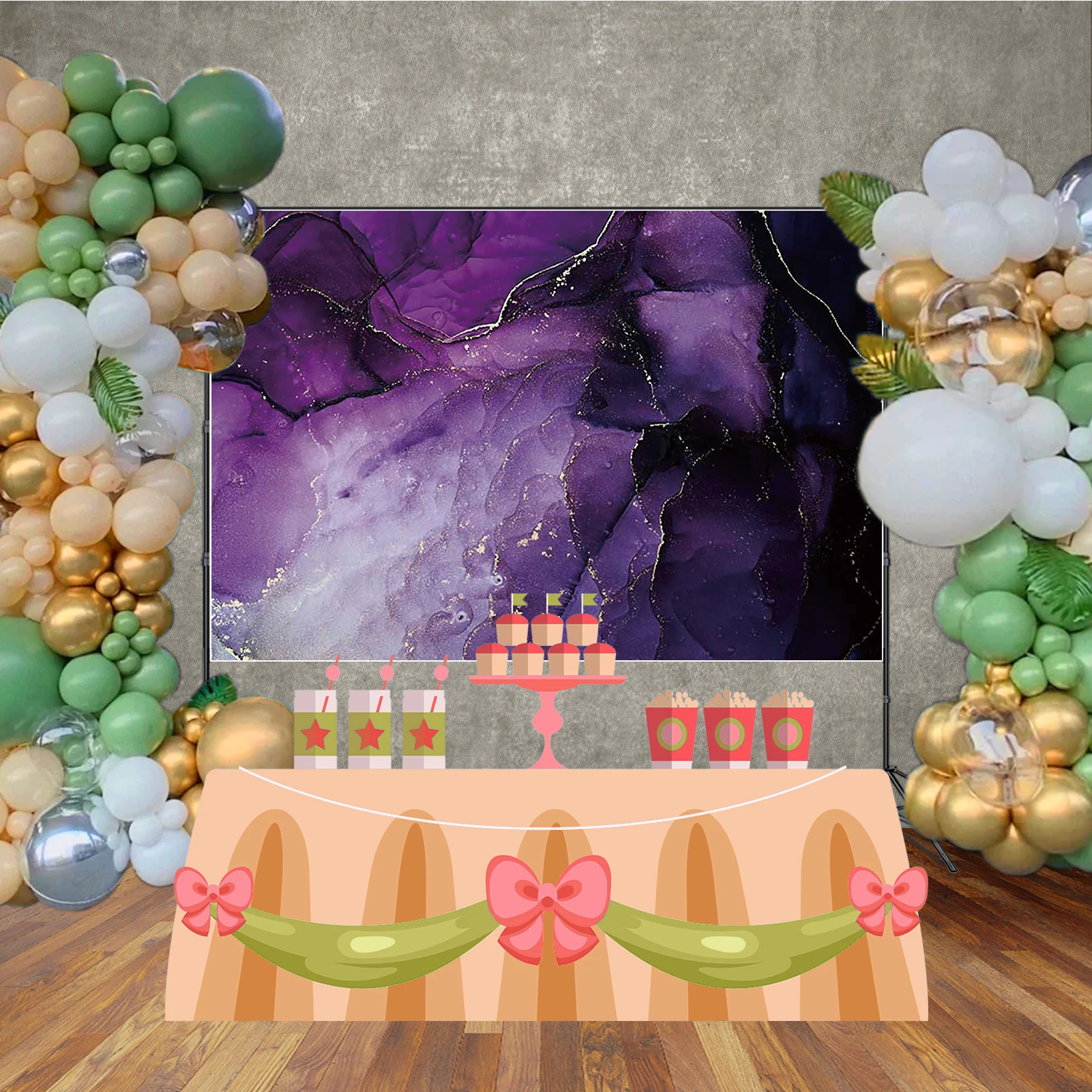 MOON.QG mélange fluide toile de fond personnalisée marbre feuille d'or Textures fond pour photographies bébé douche photographie accessoires