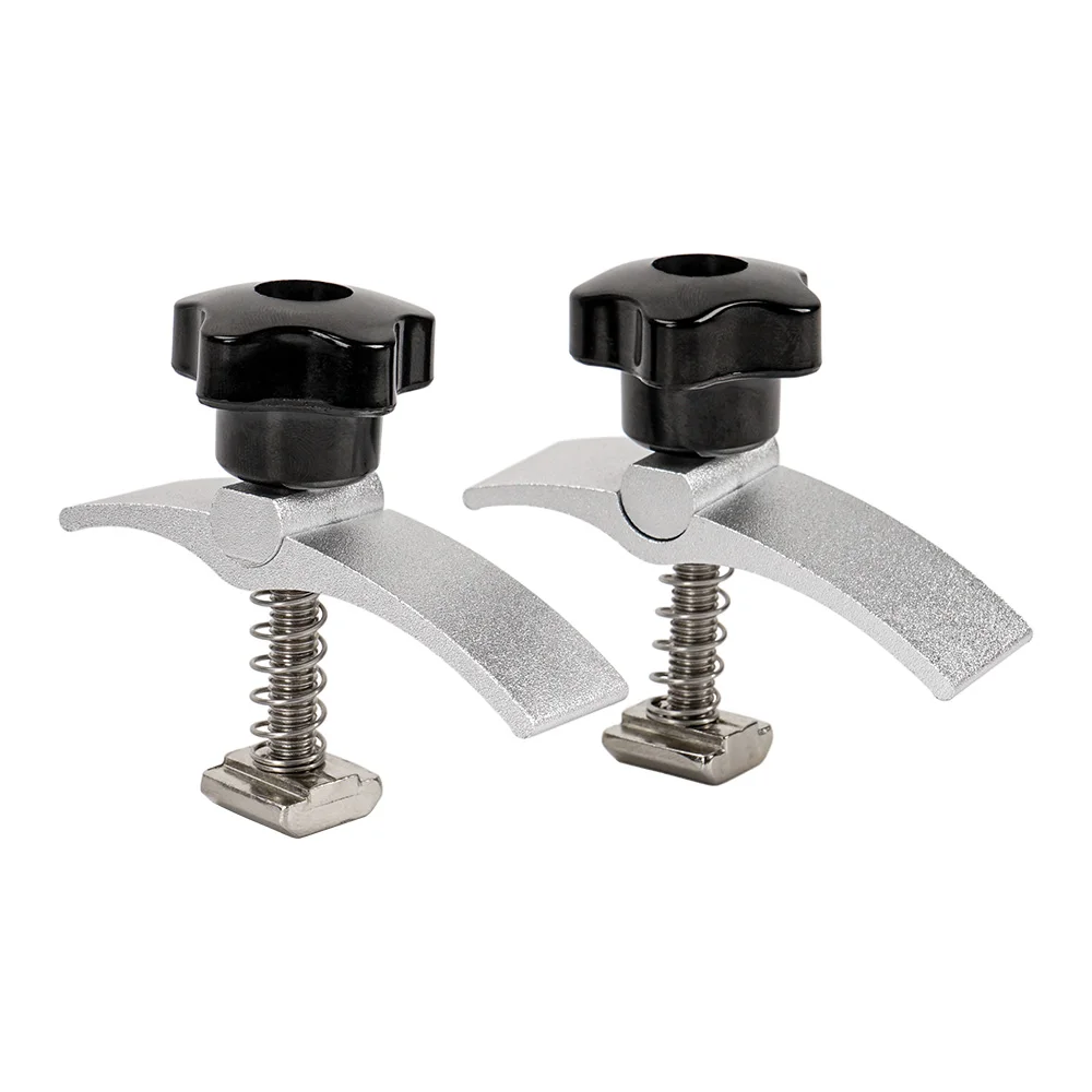 2PCS Aluminum Alloy T-Track Hold-Down Clamps T-Slot Kit for Woodworking and Metalworking Compatible with CNC 3018 Machines