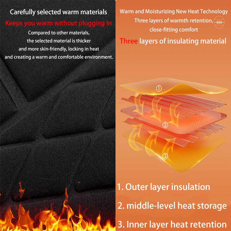 Must-have For Autumn Winter 12VCar Heated Seat Cushion Car Winter Seat Heater Warmer  Car Accessories Heating Pads Set Universal