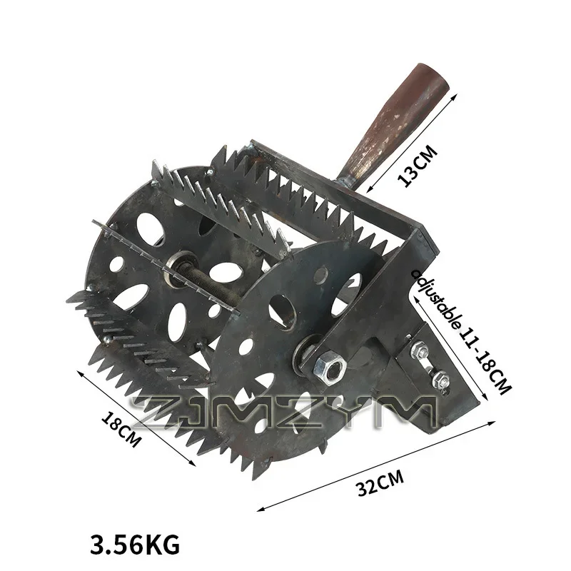 

Hand Weeding Cultivator Head,Durable Grass Remover Tool Accessory,Practical Weeder Wheel Attachment for Garden Farm Weed Removal