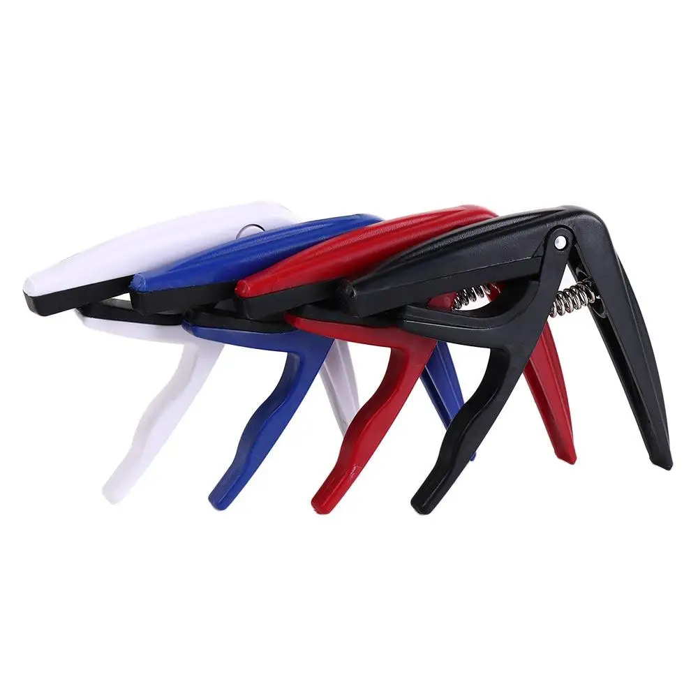 기타 부품 플라스틱 유니버설 기타 카포 레드 화이트 기타 라 튜닝 클램프 핑크 휴대용 기타 튜닝 클램프 우쿨렐레