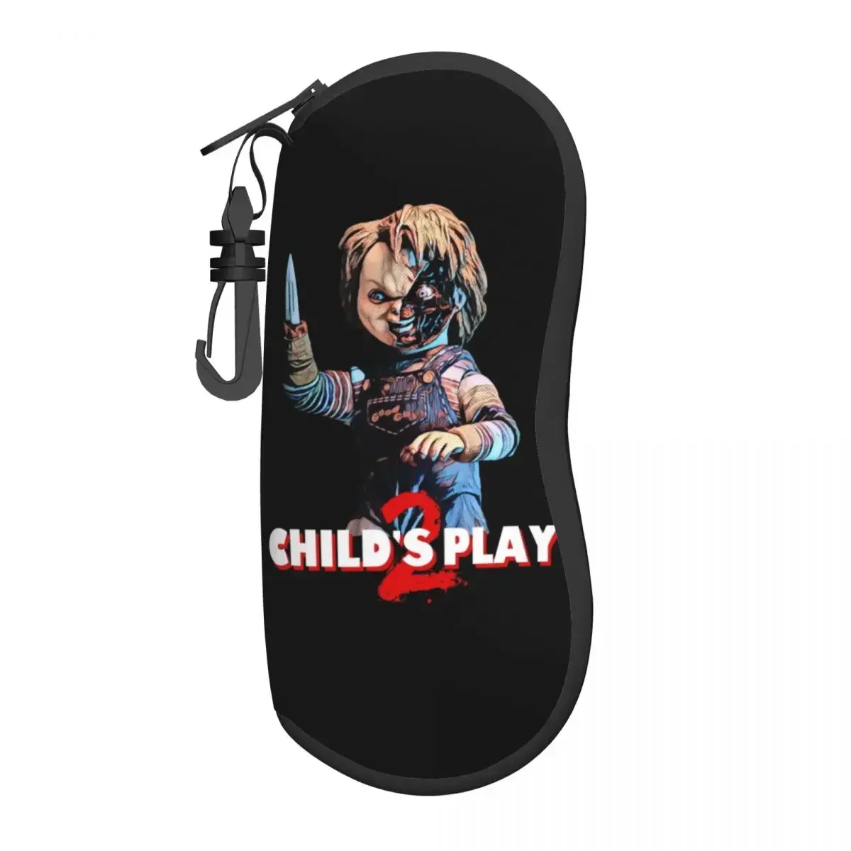 Child's Play Movie Shell Eyeglasses Case Women Men Cute Horror Chucky Glasses  Sunglasses Box Pouch