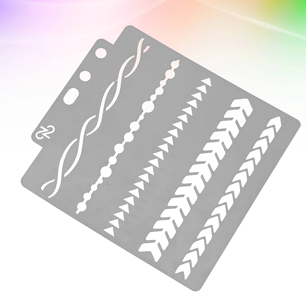 قوالب رسم نمط استنسل قابل لإعادة الاستخدام للحرف الفنية وبطاقات الهدايا والإشارات المرجعية وأوراق بلاستيكية قابلة للغسل ومقاومة للماء #5