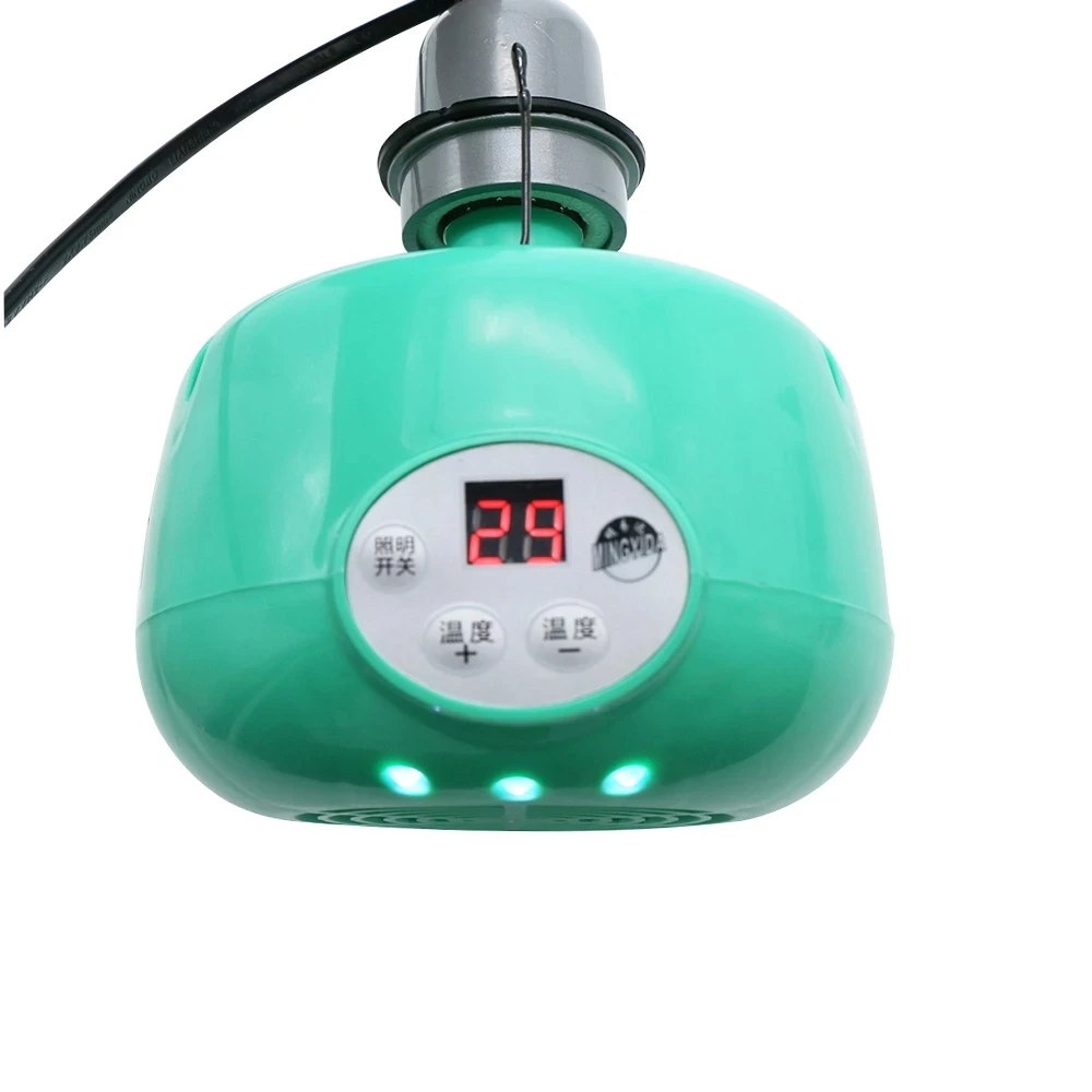 Pet Heater Farm Animal Warm Light Chicken Thermostatic Temperature Controller Heating Lamp Reptile Box 300W Connect E27 Pedestal