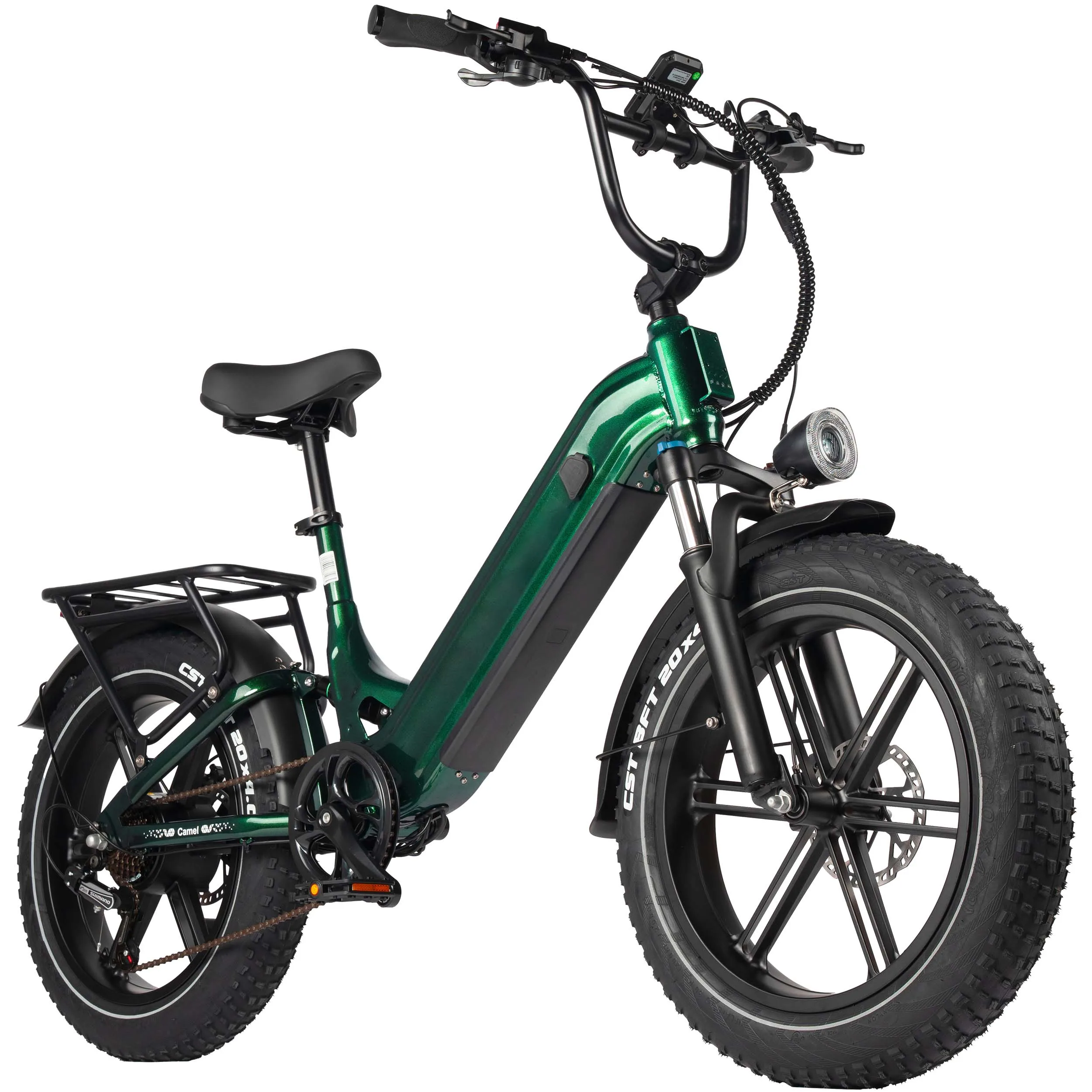 Bicicletta elettrica Camel, 48 Volt, 500 Watt, velocità massima 40 Km/h, pneumatici 20*4.0 pollici, autonomia con assistenza elettrica 100-120 km, bicicletta elettrica per adulti.