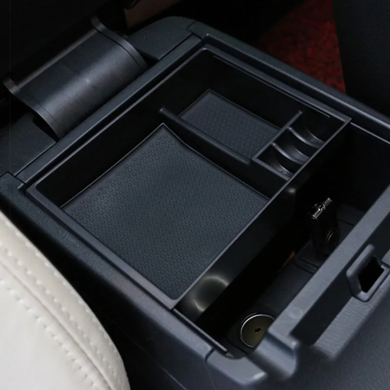 Car Secondary Center Console Armrest Storage Box Glove Organizer Tray ABS Fit For Mazda 3 Axela 2013 2014 2015 2016 2017