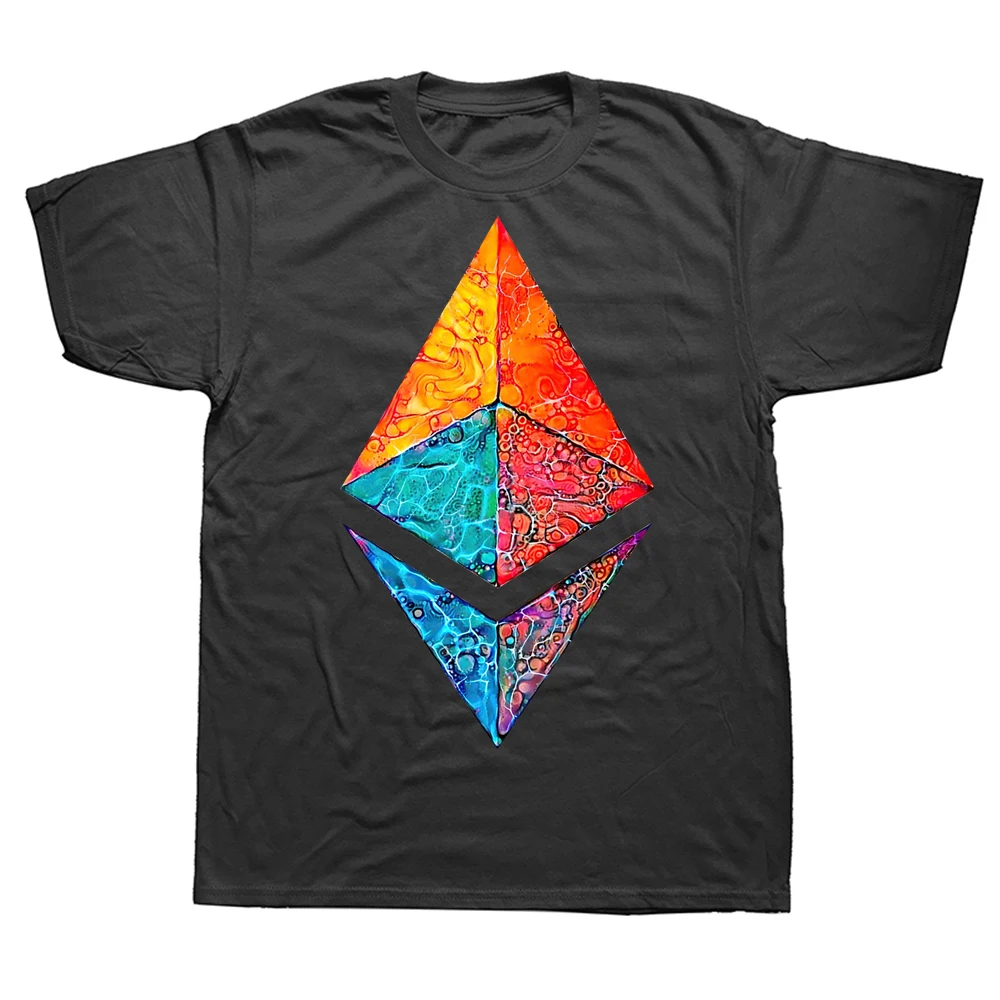 Bitcoin Cryptocurrency Ethereum Caustic Acid T Shirts Summer Style Graphic Cotton Streetwear Short Sleeve Birthday Gifts T-shirt