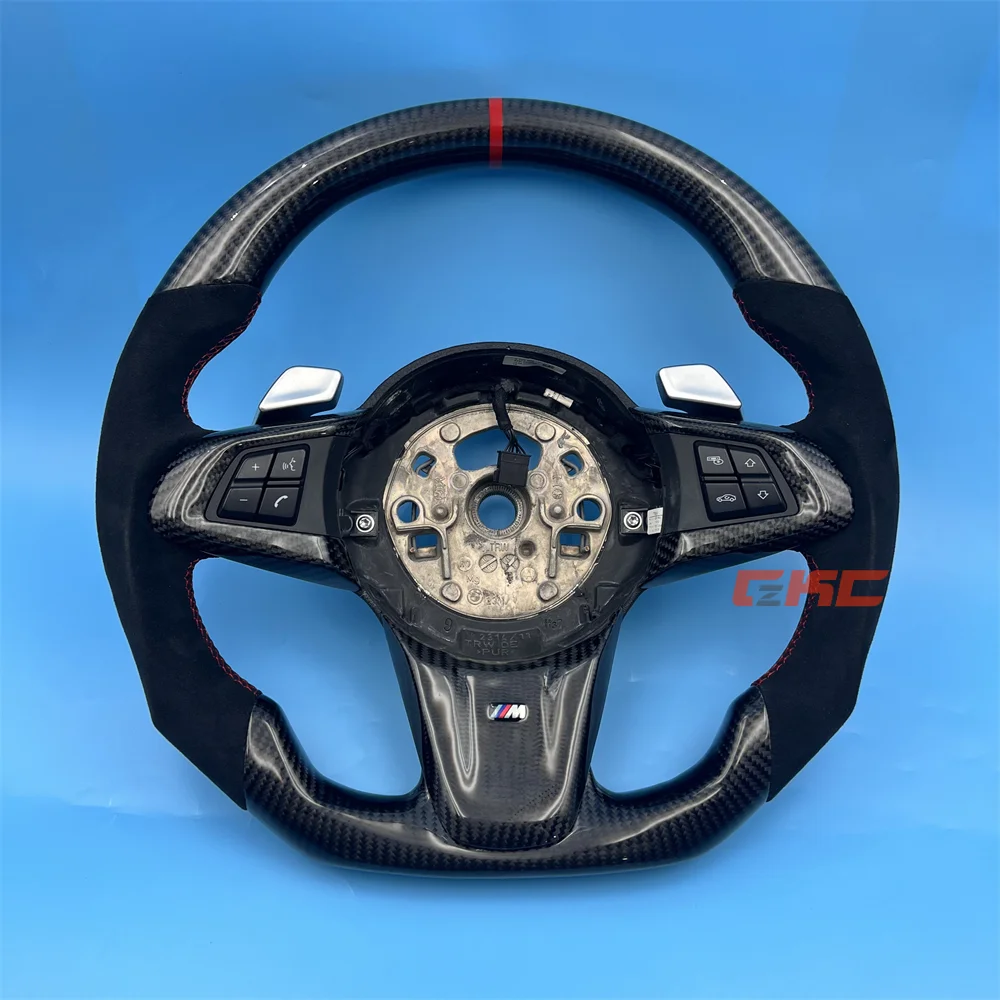 

Customized black Carbon Fiber red strip Steering Wheel for 2009 2010 2011 2012 2013 2014 2015 2016 BMW Z4 E89 35i