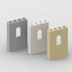 *Wall 1X4X5 W/Bowed Slit* Y1044 10 pcs DIY enlighten block brick part No. 60808 Compatible With Other Assembles Particles