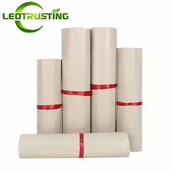 50 pz Addensato Albicocca Express Corriere Borse di Plastica Autosigillante Adesivo Poly Busta Abbigliamento T-shirt Scatola Sacchetti di Spedizione