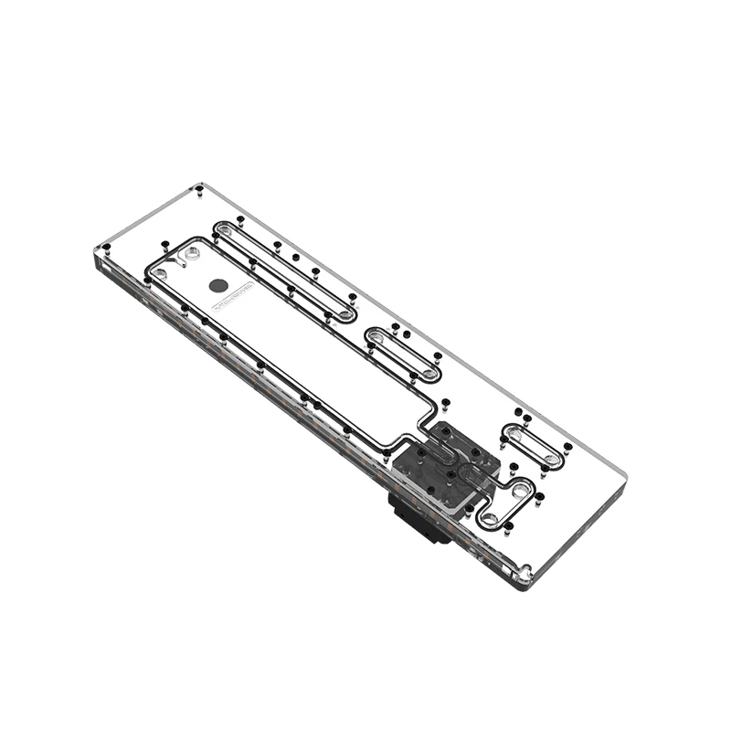Bykski Distro Plate Reservoir For Phanteks NV7 Computer Case,Transparent , Water Cooling Rectangle Tank,RGV-PHA-NV7-P