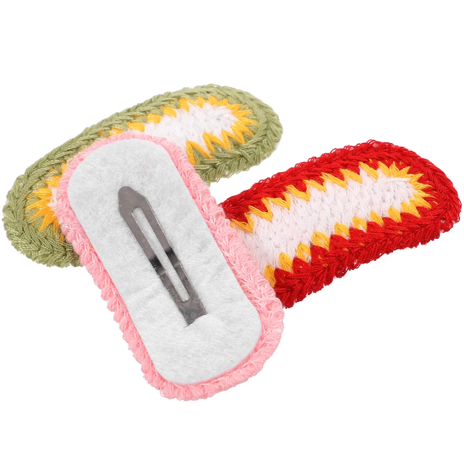 

3Pcs Beautiful Woolen Knitting Flower Hair Clips Good Hold Hairpins Lovely Women Girls Hair Accessories for School Party Photos