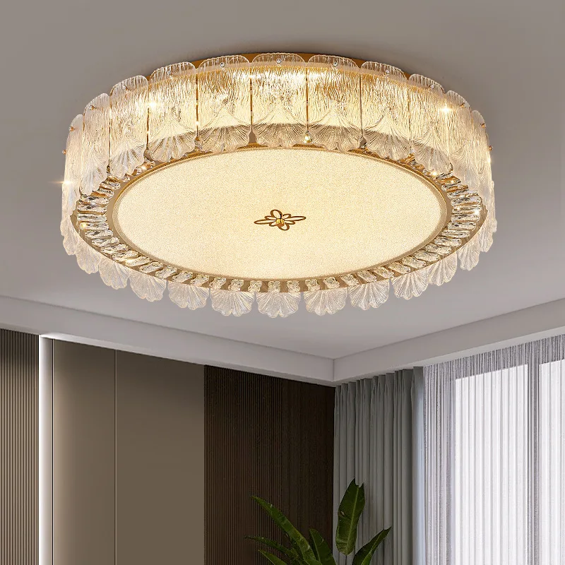 

Bedroom lamp: modern, simple, creamy, crystal, premium, hall, dining room lamp, living room, ceiling lamp