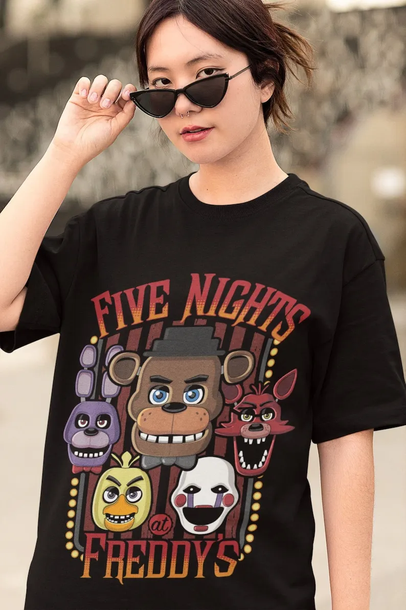 Vintage T-Shirt, FNAF T-Shirt, Gift For Women and Man Unisex T-Shirt