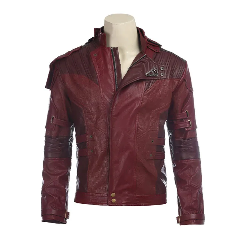 Chaqueta Starlord Cosplay Peter Jason Quill disfraz rojo hombres camisa de manga corta para fiesta de Halloween juego de rol rlu;3