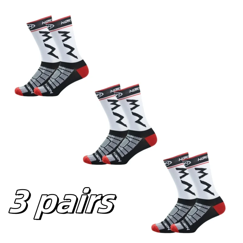 2024 New Professional MEN'S AND WOMEN'S Outdoor Sports Cycling Wear-resistant Cycling Socks Sports Socks 3 pairs