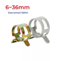 6~36mm Dacromet/ 65Mn Color Zinc Spring Hose Clamps Pliers Gas Water Hose Clamp Metal Tools
