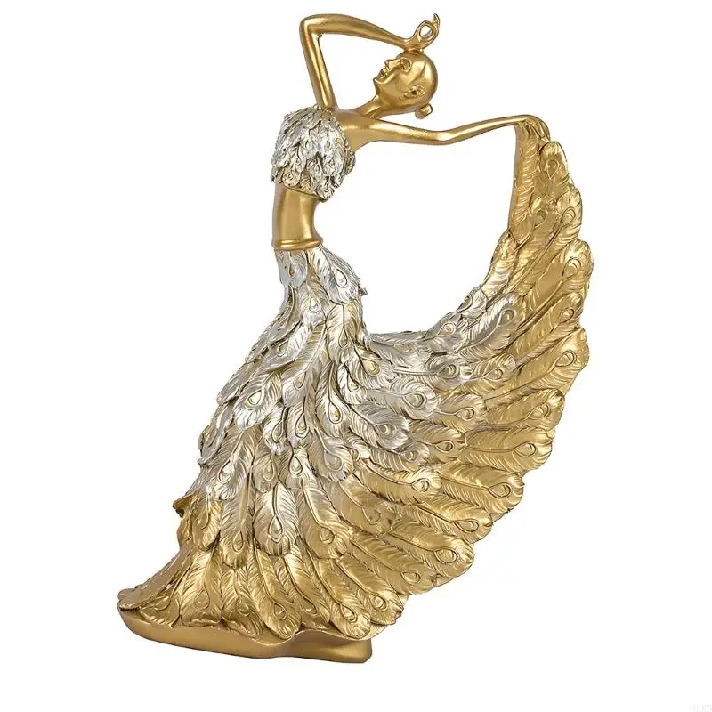 62KD 62KD Elegant Hand Paint Peafowl Woman Resin Art Piece for Coffee Table Bookcase - Aliexpress Deal