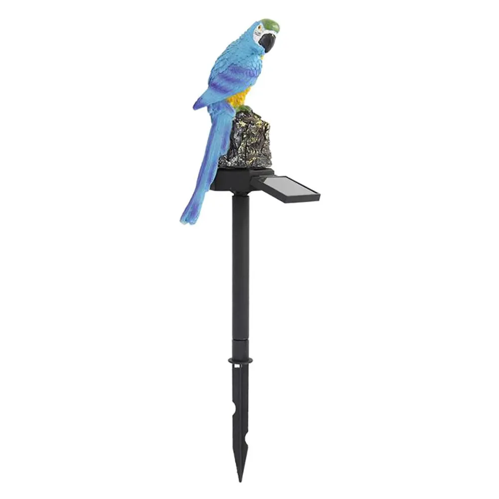 Solar Lamp Parrot Style High Efficiency Energy Saving Outdoor Ground Plug Light for Yard Patio Driveway Path Garden Lawn