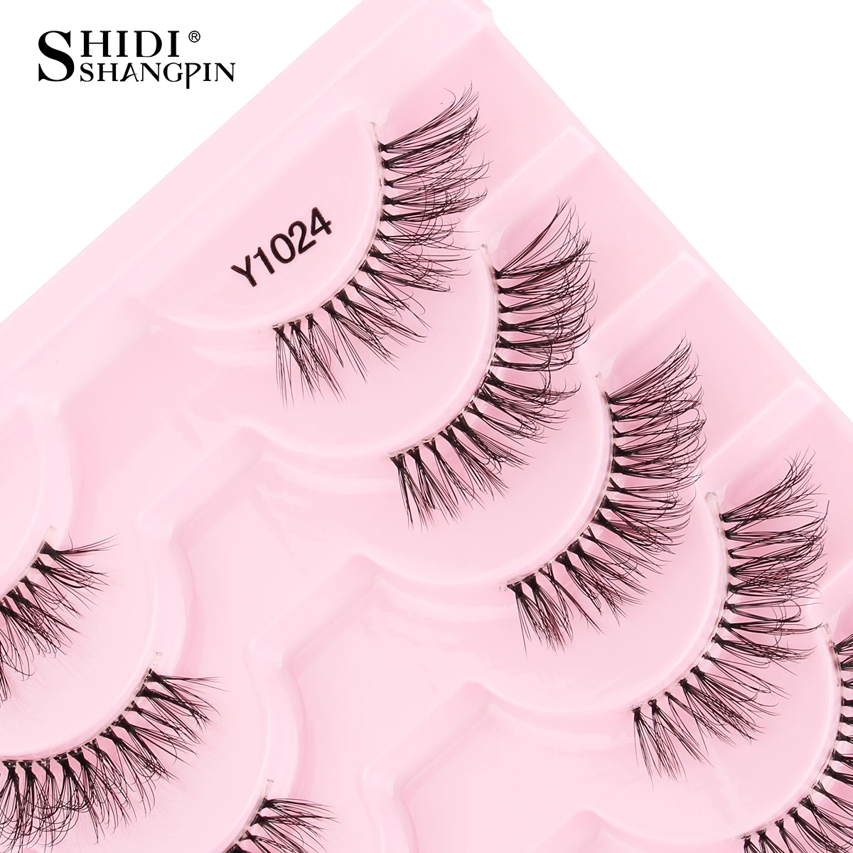 Neue Halbe Wimpern Falsche Wimpern 5/10 Paar 3D Nerz-Wimpern Natürliche Wimpernverlängerung Katzenaugen-Wimpern Make-up Faux Cils Fox Lash – Detail 15