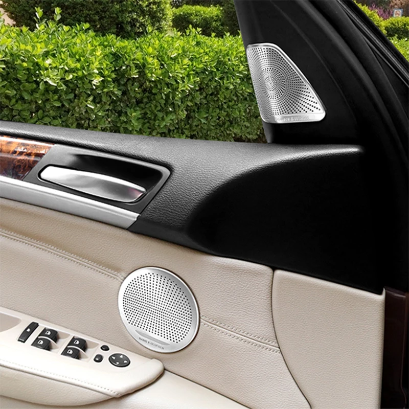 Car Styling Car Audio Speaker Cover Trim Car Door Horn Protective Cover Trim for BMW X5 X6 E70 E71 Interior Auto Accessories