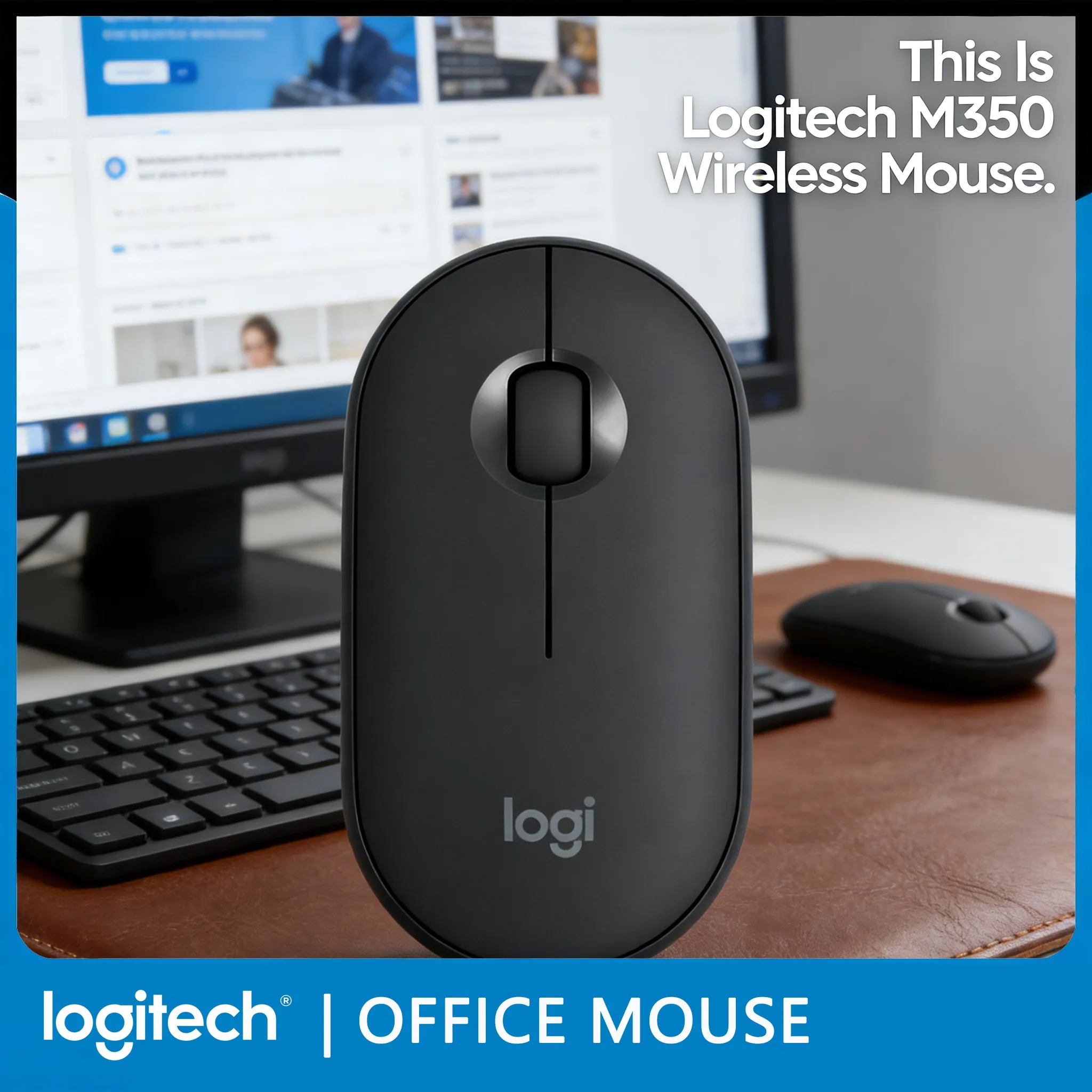 

Logitech M350: Дальность действия 10 метров для гибкой работы