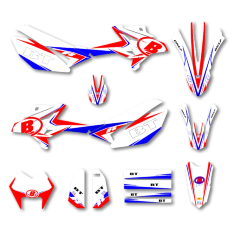 Powerzone Custom Team Decals Graphics Stickers Kits for Beta RR50 2011-2020 Number Name Custom
