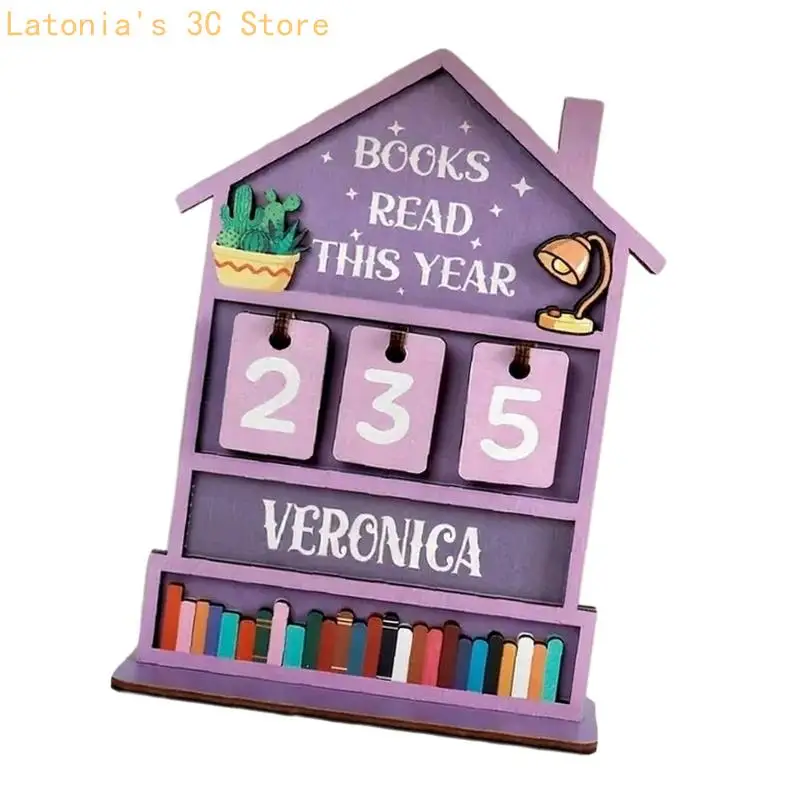 Simple Slide Design Wooden Trackers Reading Aids for Page Count School Library X3UB