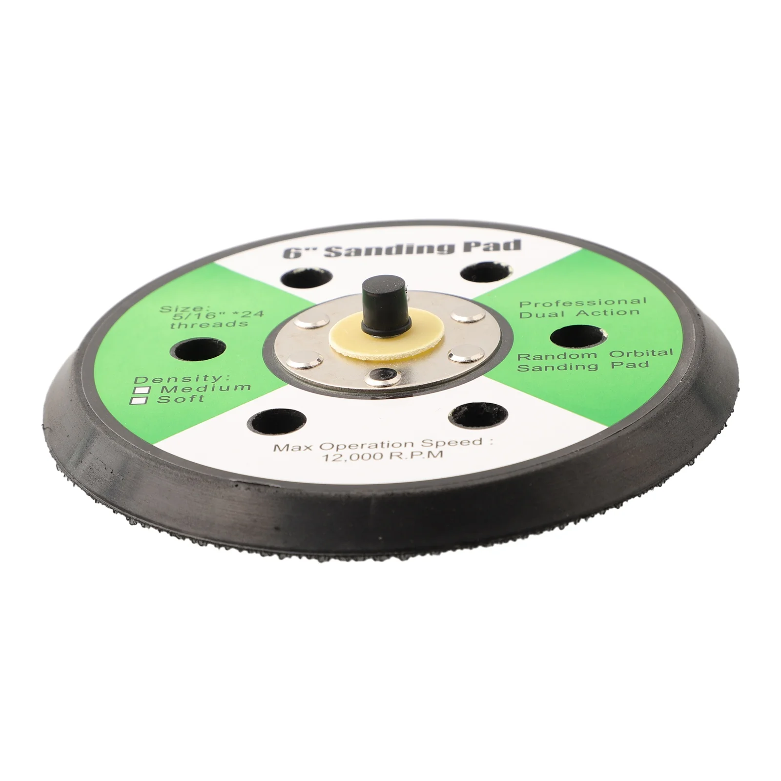 Heavy Duty 6holes Sander Backing Pad 6in 150mm Diameter Easy Installation and Removal Protects Your Tools During Sanding