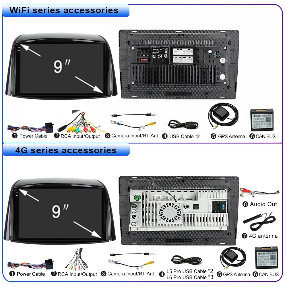 Carplay Android Radio For Renault Koleos 2008 - 2016 Car Systems Multimedia Intelligent 5G DVD Wifi Touch Screen 9 Inch Display