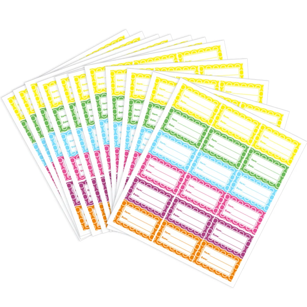 

360Pcs Refrigerator Food Labels Removable Waterproof Freezer Stickers Kitchen Food Classification Date Labels Kitchen Stickers