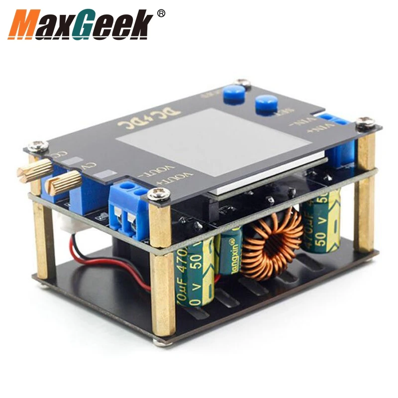 Maxgeek 0.5-30V 4A 35W 60W DC-DC Buck-Boost Converter Adjustable CC CV Step Up Down Power Supply Module New