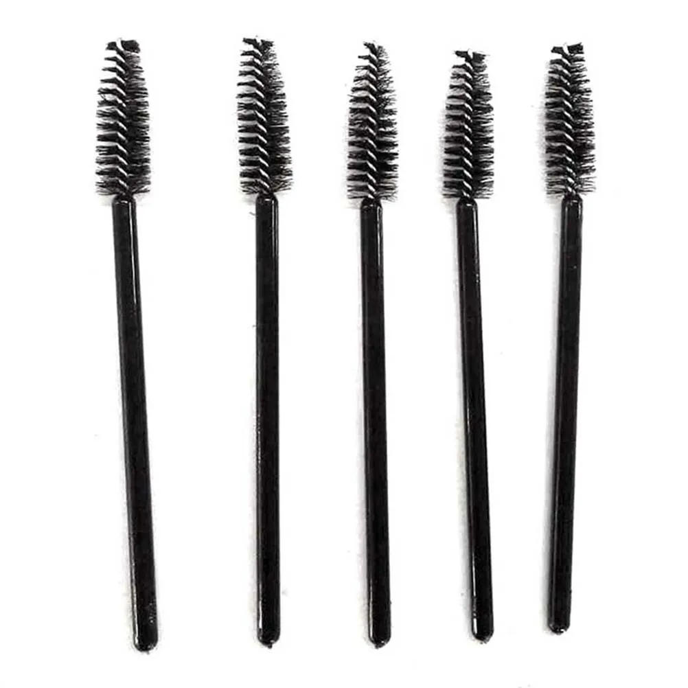 12 Stücke Wimpern Mascara Pinsel Zauberstäbe Applikator Kit Mini Nylon Schwarz für Curling Kämmen Wimpern Augenbrauen Wimpernbürste