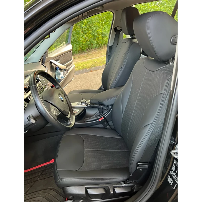 

Custom Fit Car Seat Covers Accessories For 5 Seats Full Set Leather Specific For BMW 320i Touring F31 Full Covered