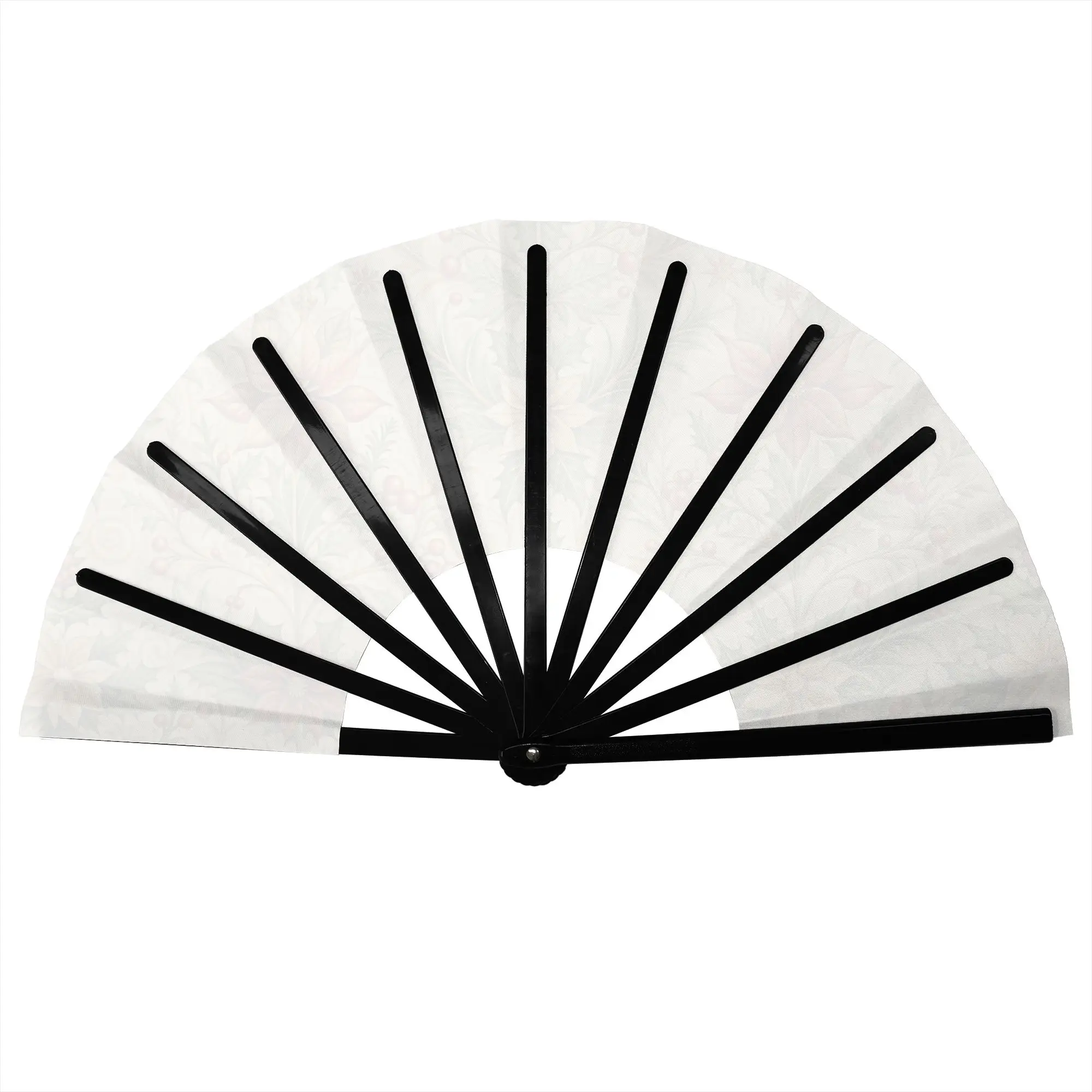 Fashion Trend 3D Flowers Stylish Hand Fan  Men Luxury High 3D Floral Printed Polyester Fan  Aesthetic For Sports Events Gift