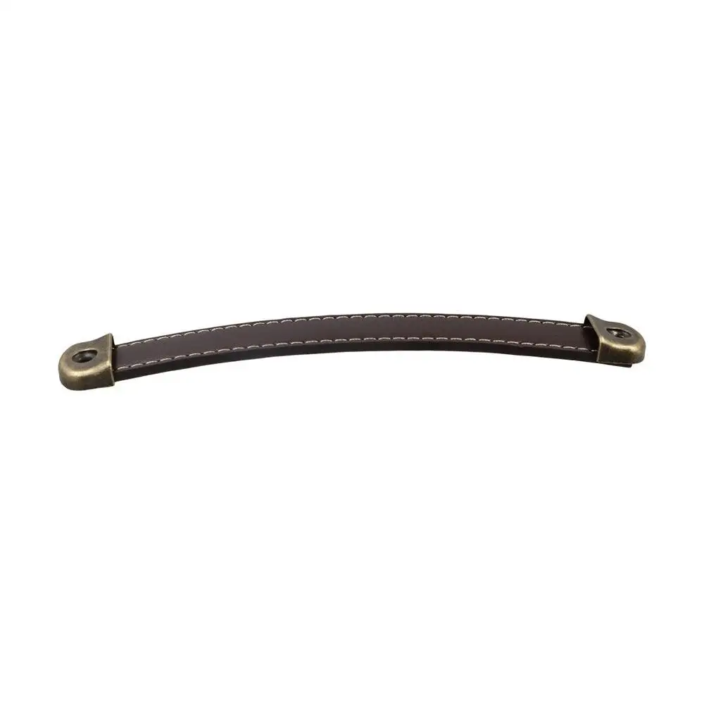 Classic With Screws Leather Handle Zinc Alloy Square Door Knobs Soft 96/128/160mm Cabinet Pulls Suitcase