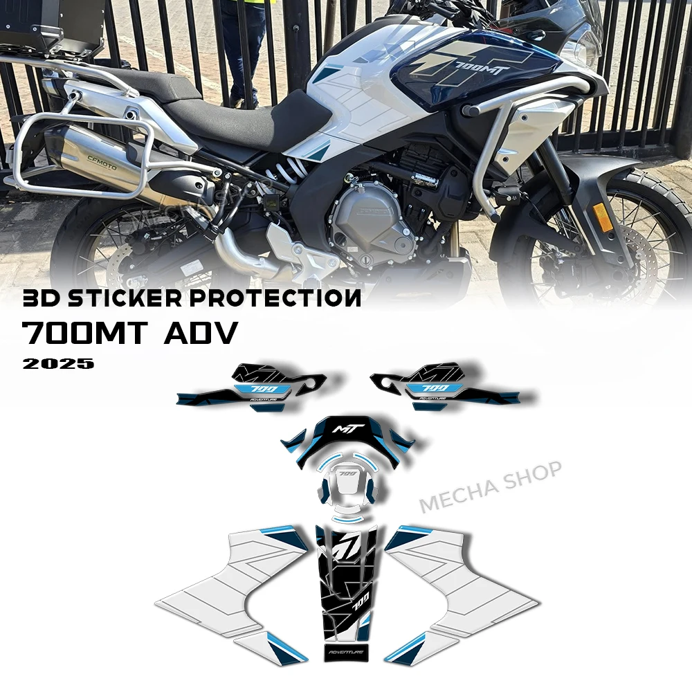 

700MT ADV наклейка на топливный бак, защитная наклейка для CFMoto 700MT Adventure 2025 Nebula, черный