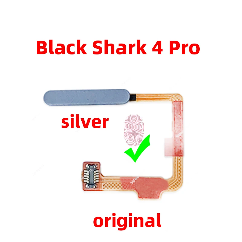 Original For Xiaomi black shark 4 Pro Fingerprint Sensor Scanner Touch ID Connect home button Flex Cable