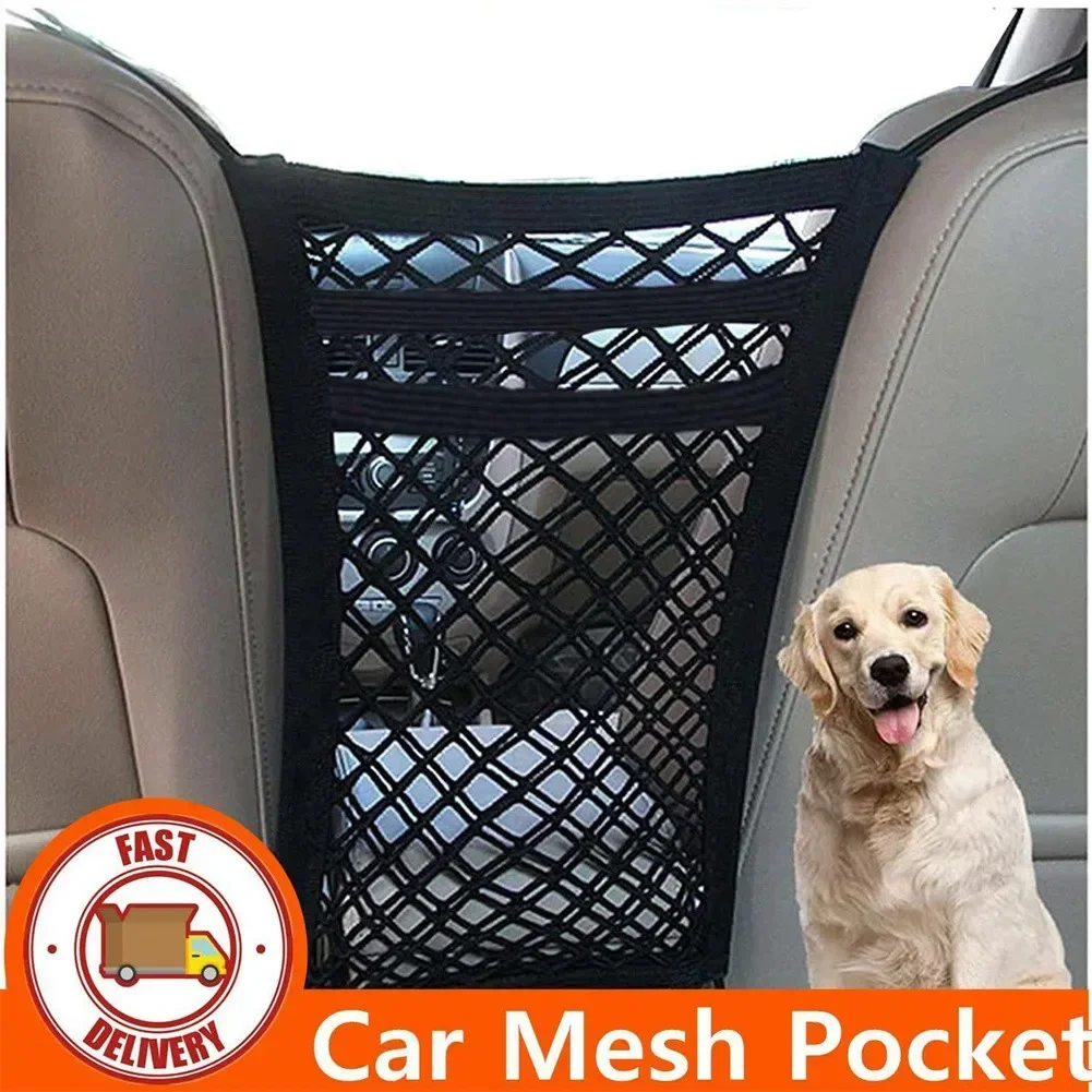 3 Layer Car Seat Back Hanging Bag Mesh Pocket Organizer Collector Storage Box Car Interior Accessories Black Stowing Tidying NEW