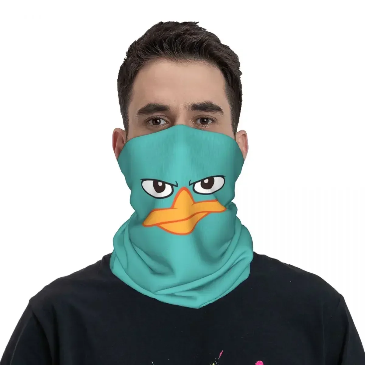 Perry The Platypus Mask Bandana Neck Cover Printed Wrap Scarf Warm Headband Cycling For Men Women Adult Washable