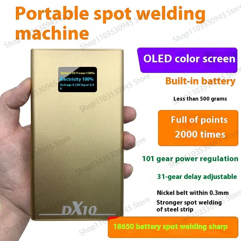 Handheld Laser Spot Welding Machine Portable Mini 18650 Touch Welding Machine New Mini Comes with Rechargeable Lithium Battery